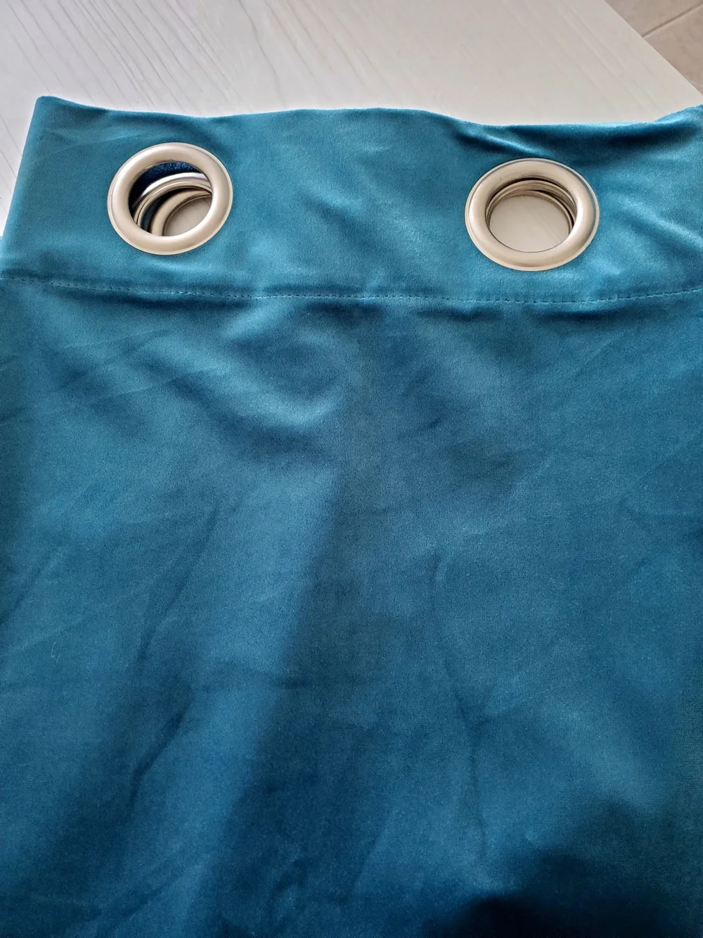 6 Luxurious Velvet Grommet Curtain Panels.  Like New.  Room Darkening.